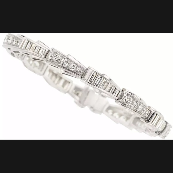 Diamond Platinum Bracelet - Picture 2 of 5